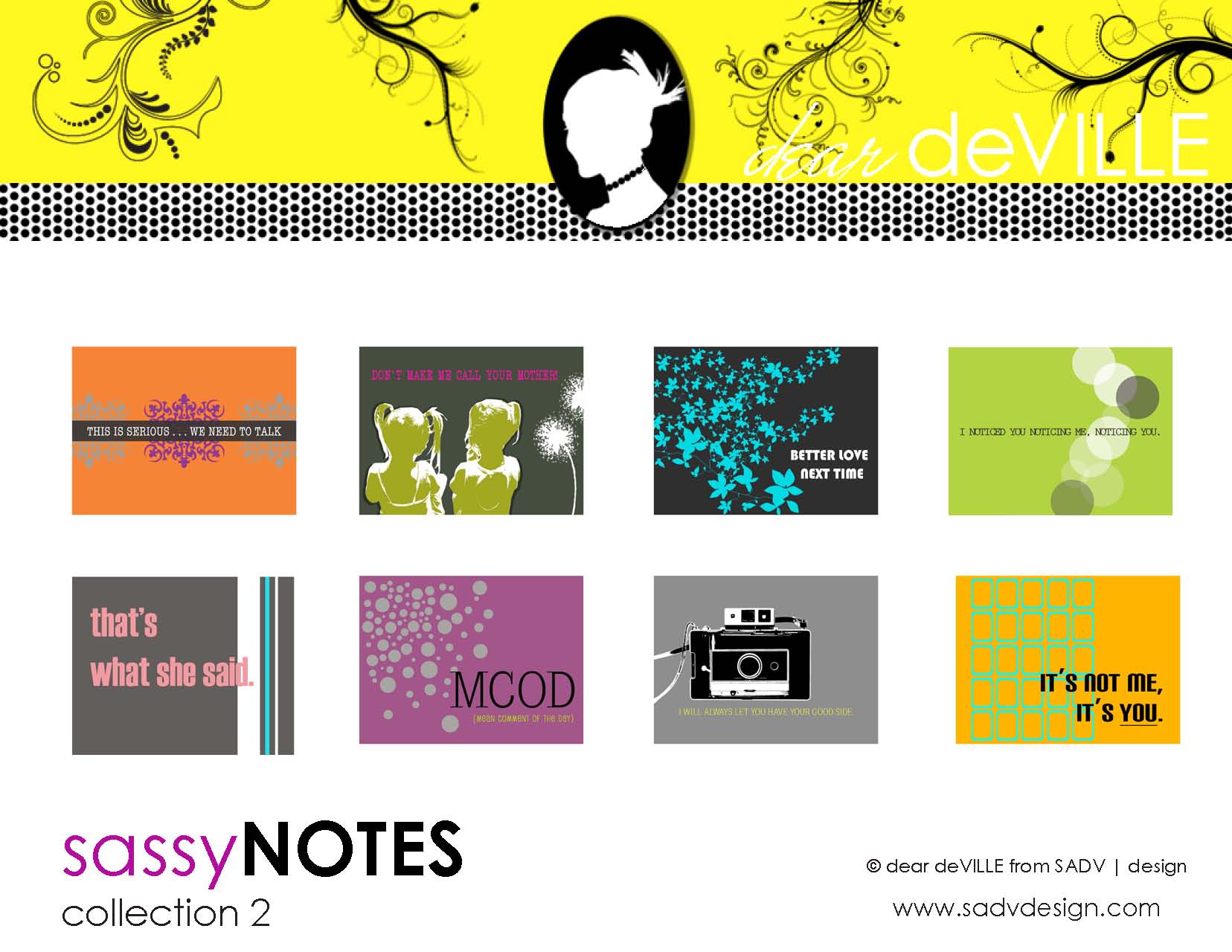 sassyNOTES - set 2